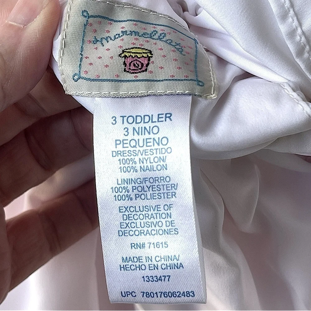 Marmellata Embroidered Overlay Sleeveless Dress Size 3T